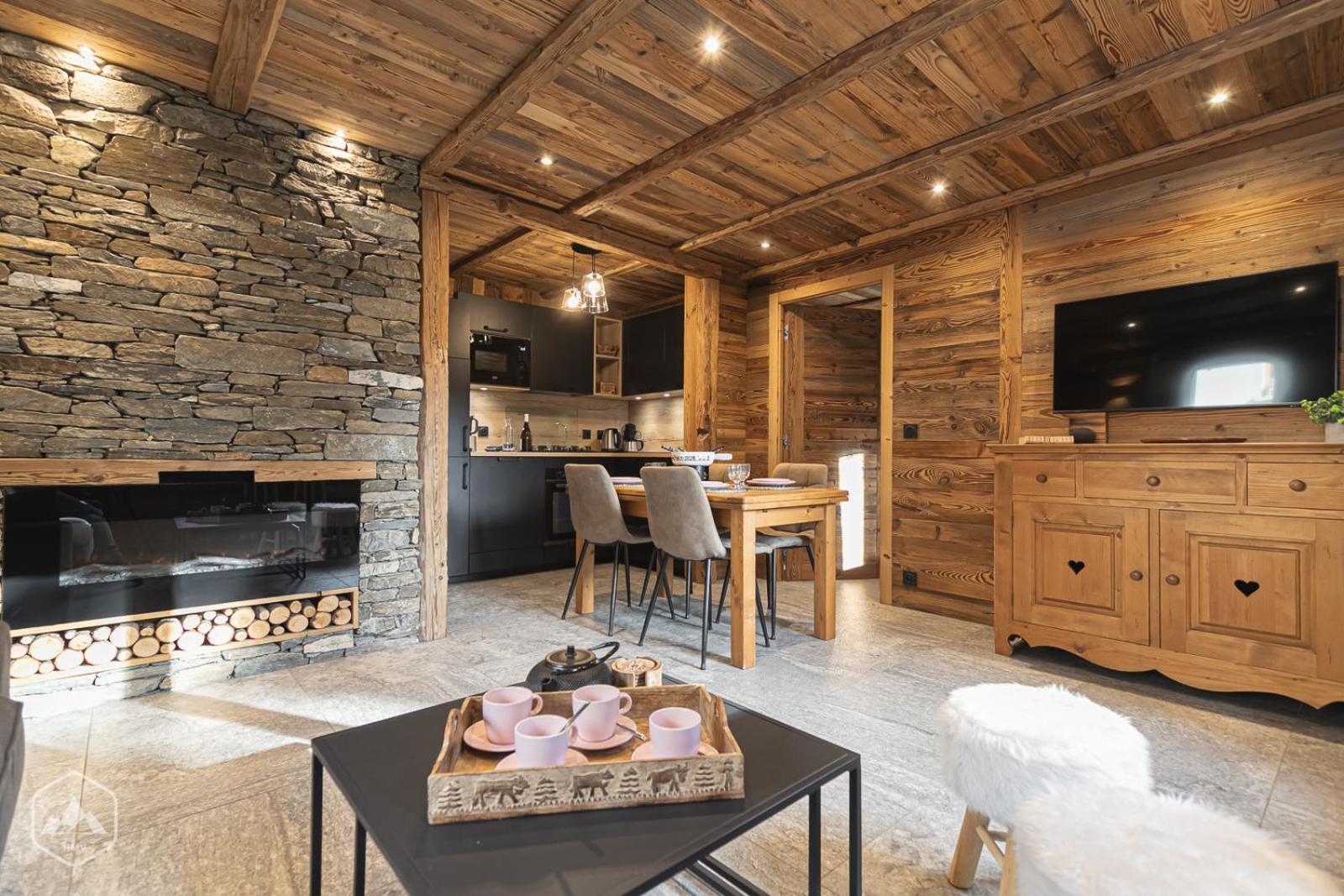 Chalet Les Cocales Residence Sejour Et Nuitees B&B - Appartement Pin Cembro Bessans Kültér fotó